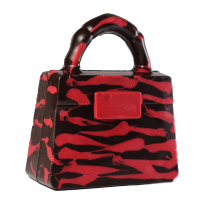 Sac à main zébré rouge