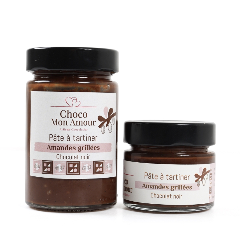 Pate à tartiner amandes grillées chocolat noir