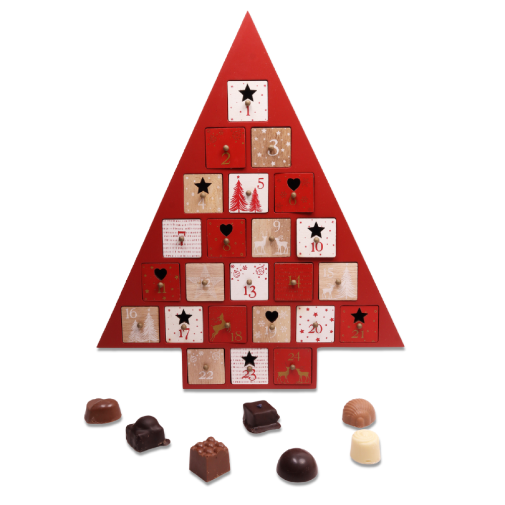 Calendrier de l'avent en bois - Le Sapin