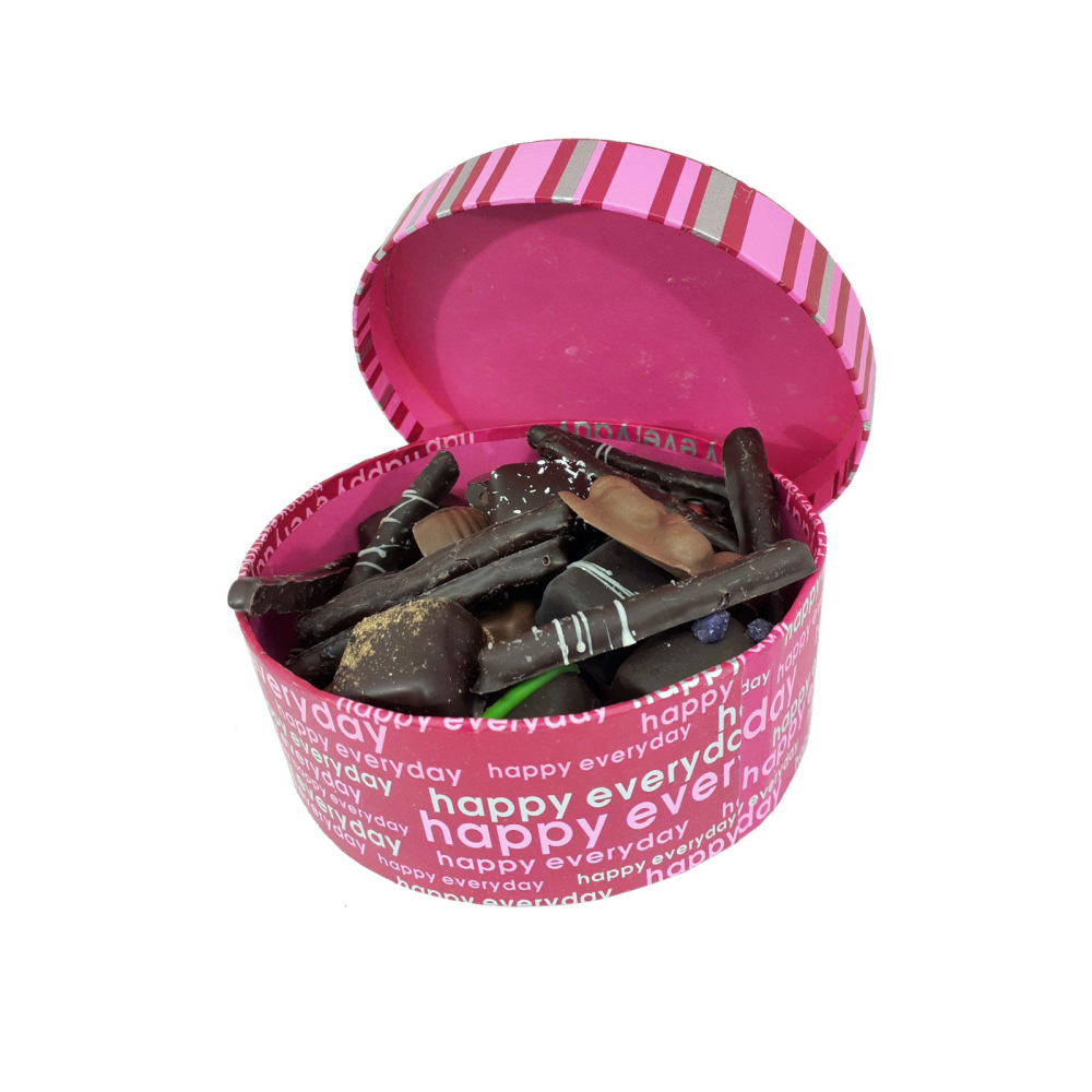 Boite fantaisie garnie de chocolats