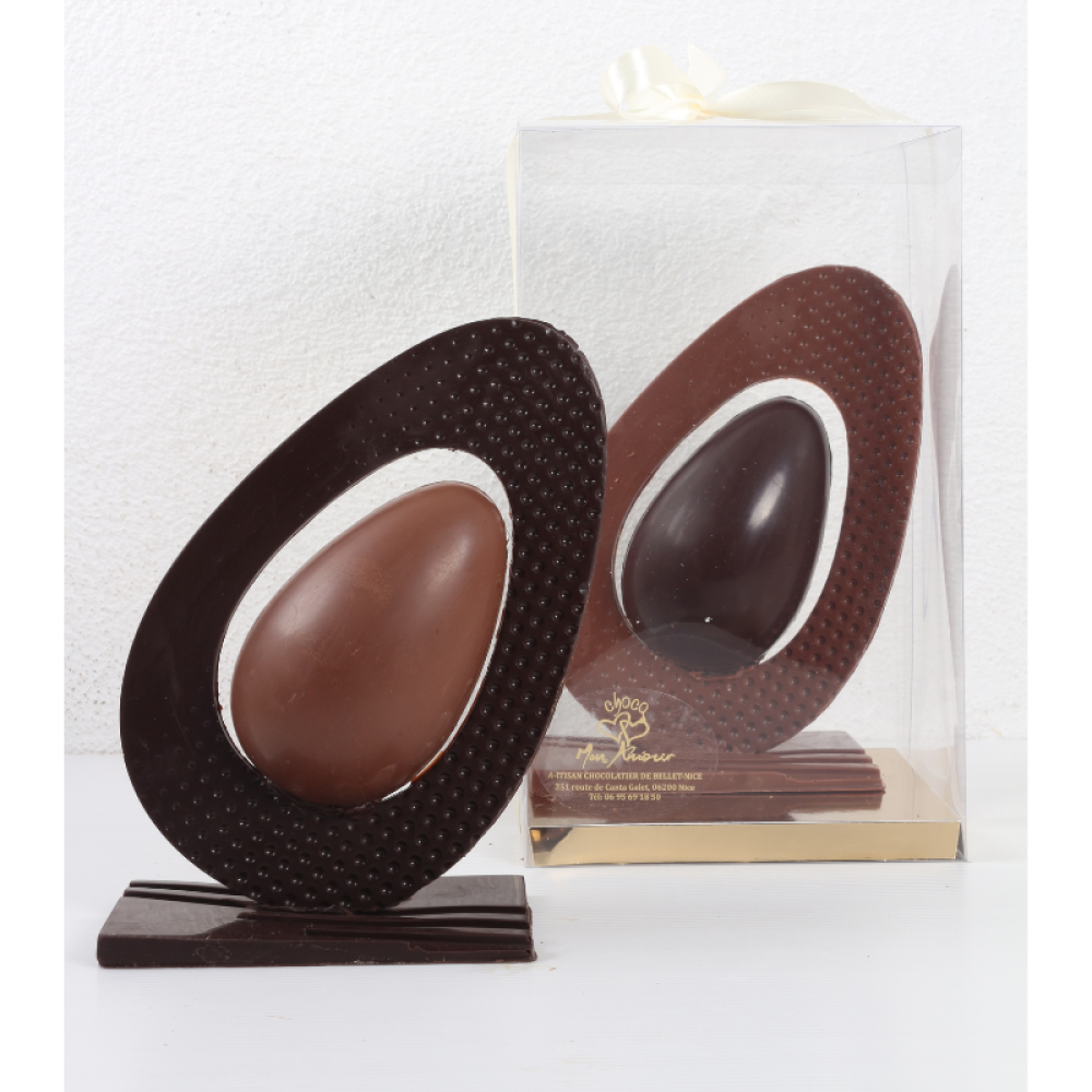 œuf de Pâques : l'oeuf oblique