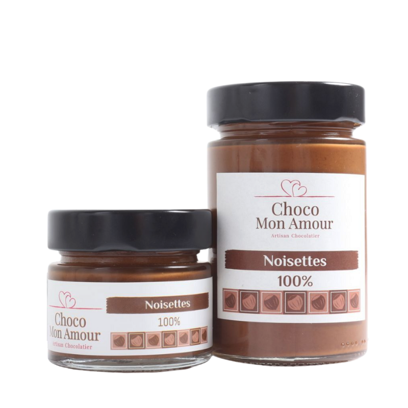 Pâte à tartiner noisettes 100%