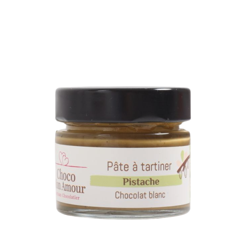 Pâte à tartiner pistache chocolat blanc