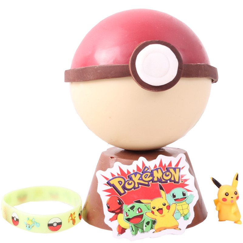 chocolat et figurines pokeball