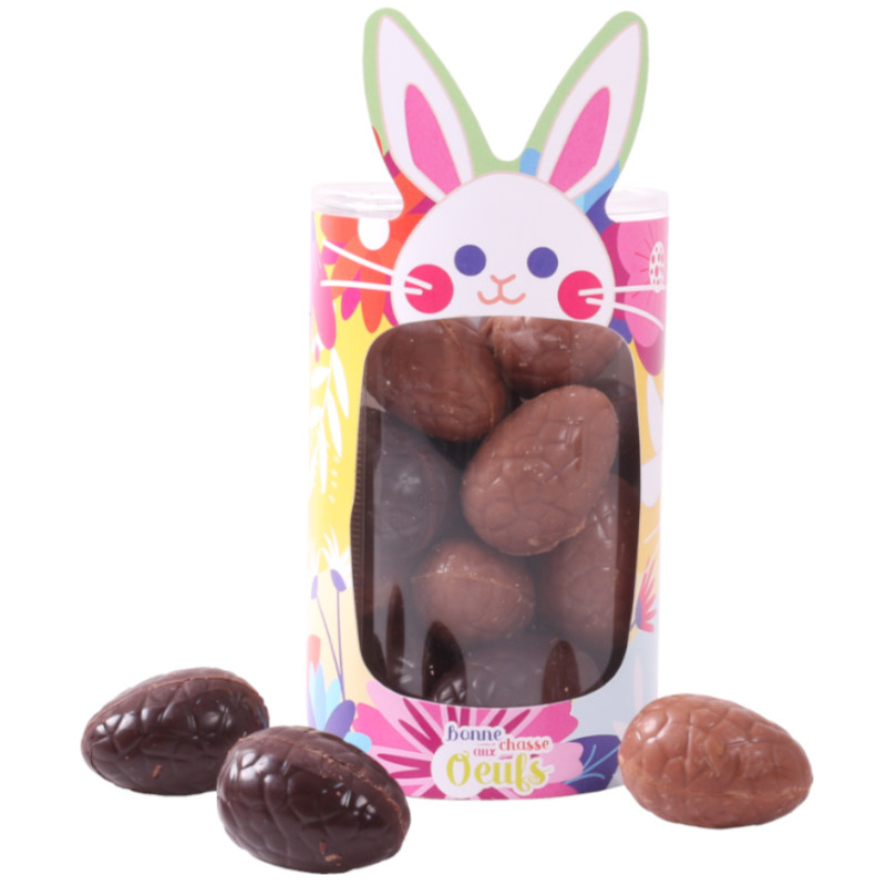 petits oeufs pralinés chocolat au lait et noir